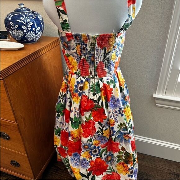 NWT Cara Cara Laurel Dress Egret Blossoms-L15 - Picture 9 of 12